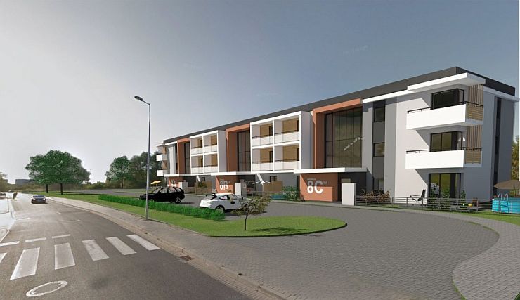 Mniej więcej tak będzie wyglądał nowy budynek wielorodzinny z 27 lokalami mieszkalnymi wizualizacja Gmina Strzelin   