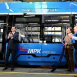 Nadanie imienia Marii Koterbskiej jednemu z najnowszych niebieskich tramwajów fot. MPK Wrocław