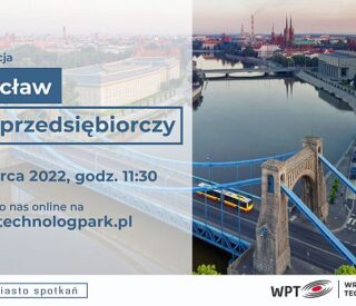 Wrocław jest przedsiębiorczy - konferencja Wrocławskiego Parku Technologicznego baner