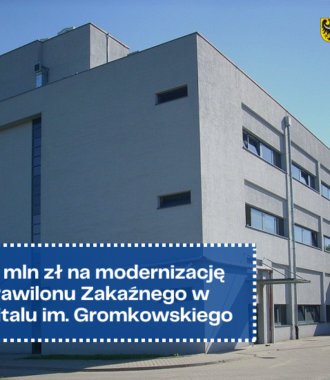 Szpital im. Gromkowskiego we Wrocławiu otrzymał 7,7 mln zł na wsparcie Pawilonu Zakaźnego