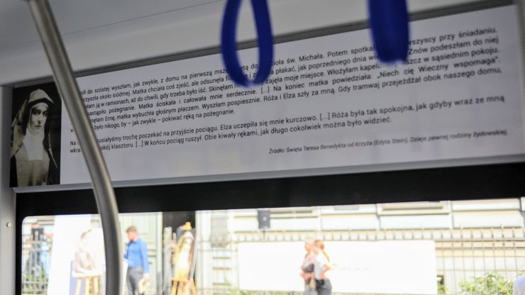 Edyta Stein została patronką tramwaju MPK Wrocław fot. MPK Wrocław